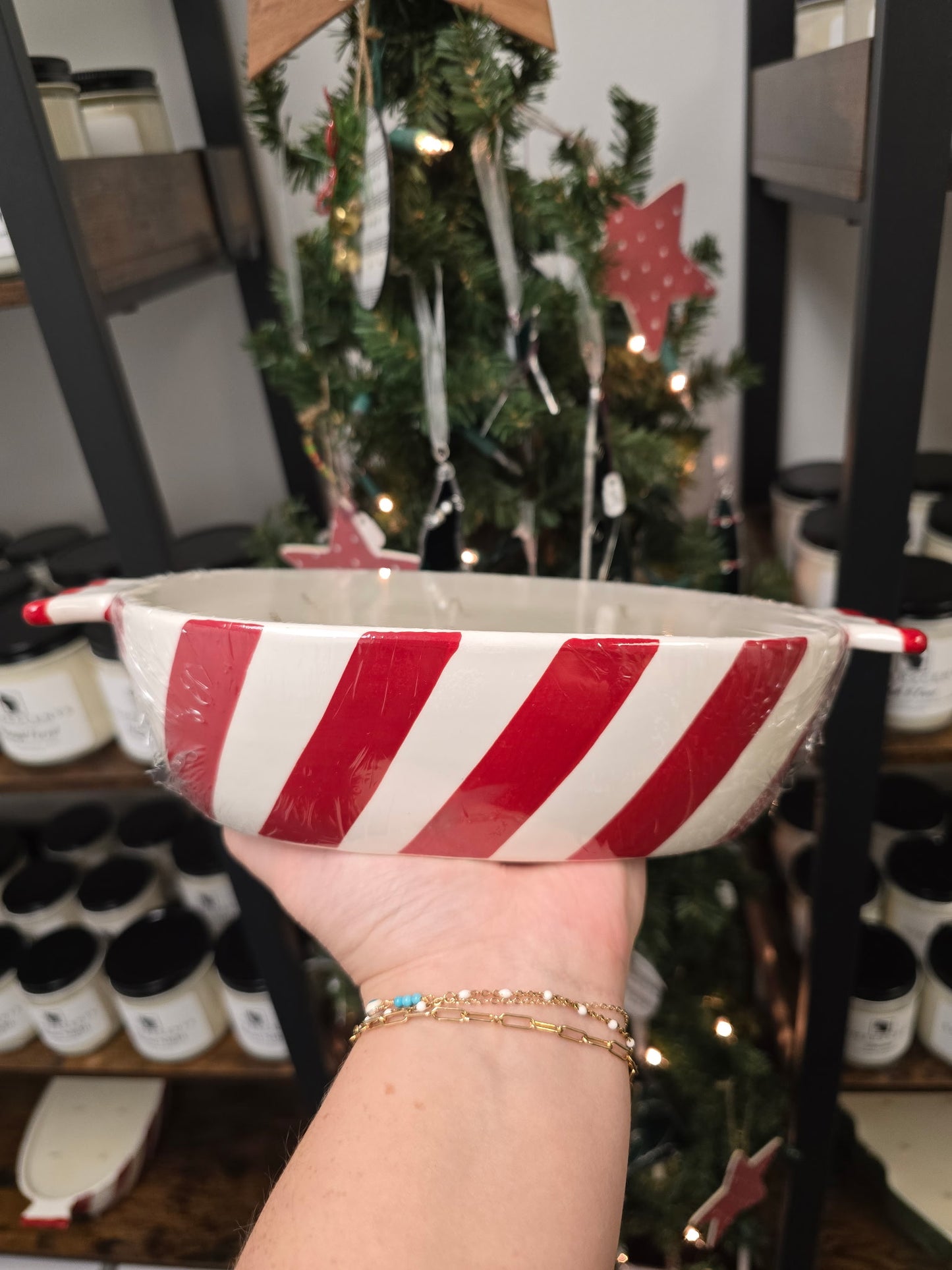 Peppermint Bowl Candle 25oz 6 Wick