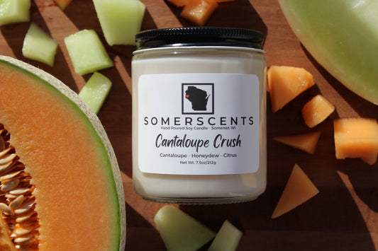 Cantaloupe Crush Single Wick Candle