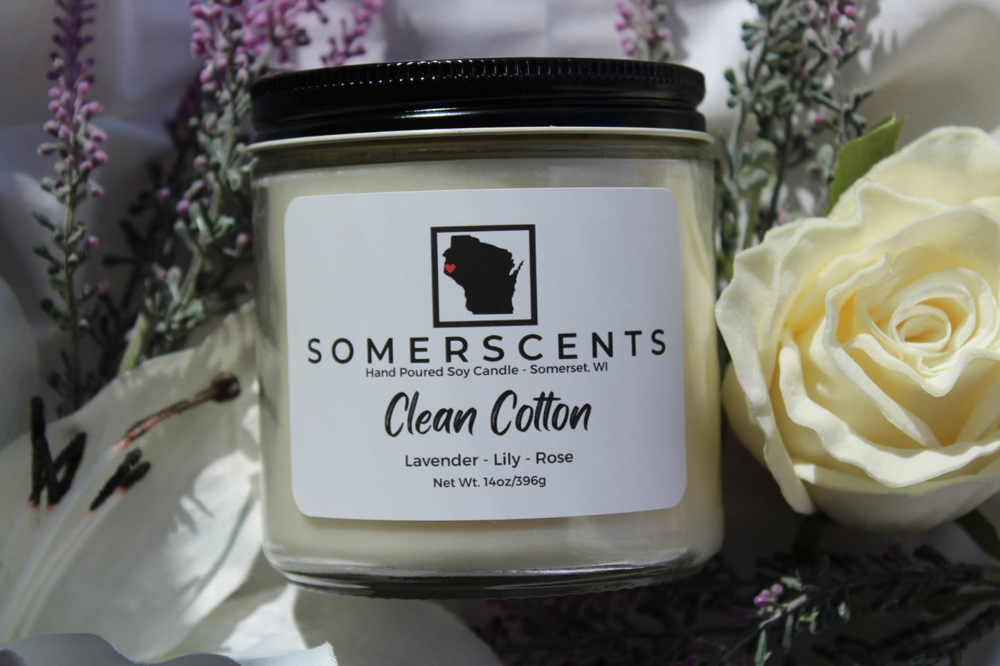 Clean Cotton Double Wick Candle