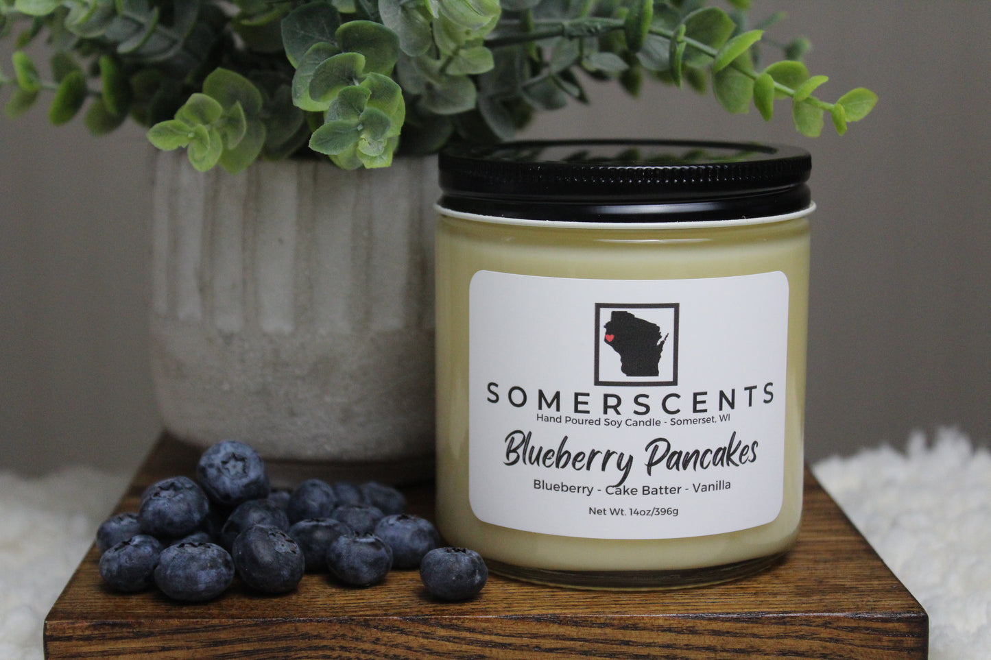 Blueberry Pancakes Double Wick Candle