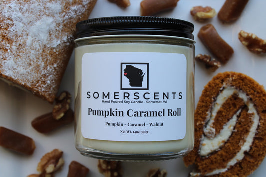 Pumpkin Caramel Roll Double Wick Candle