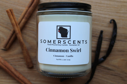Cinnamon Swirl Single Wick Candle