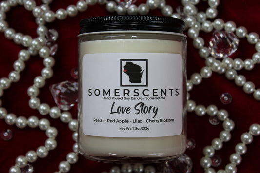 Love Story Single Wick Candle