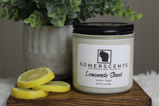 Lemonade Stand Double Wick Candle