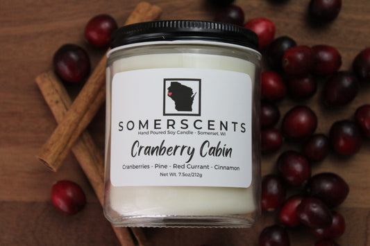 Cranberry Cabin Single Wick Candle