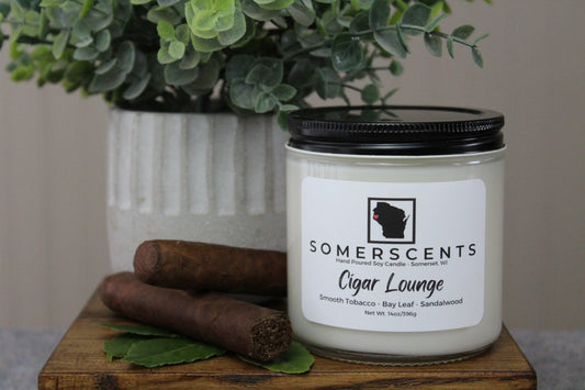 Cigar Lounge Double Wick Candle