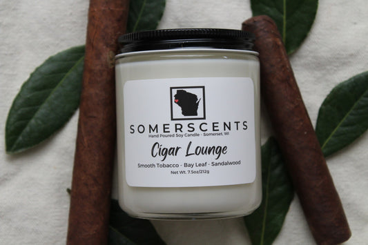 Cigar Lounge Single Wick Candle