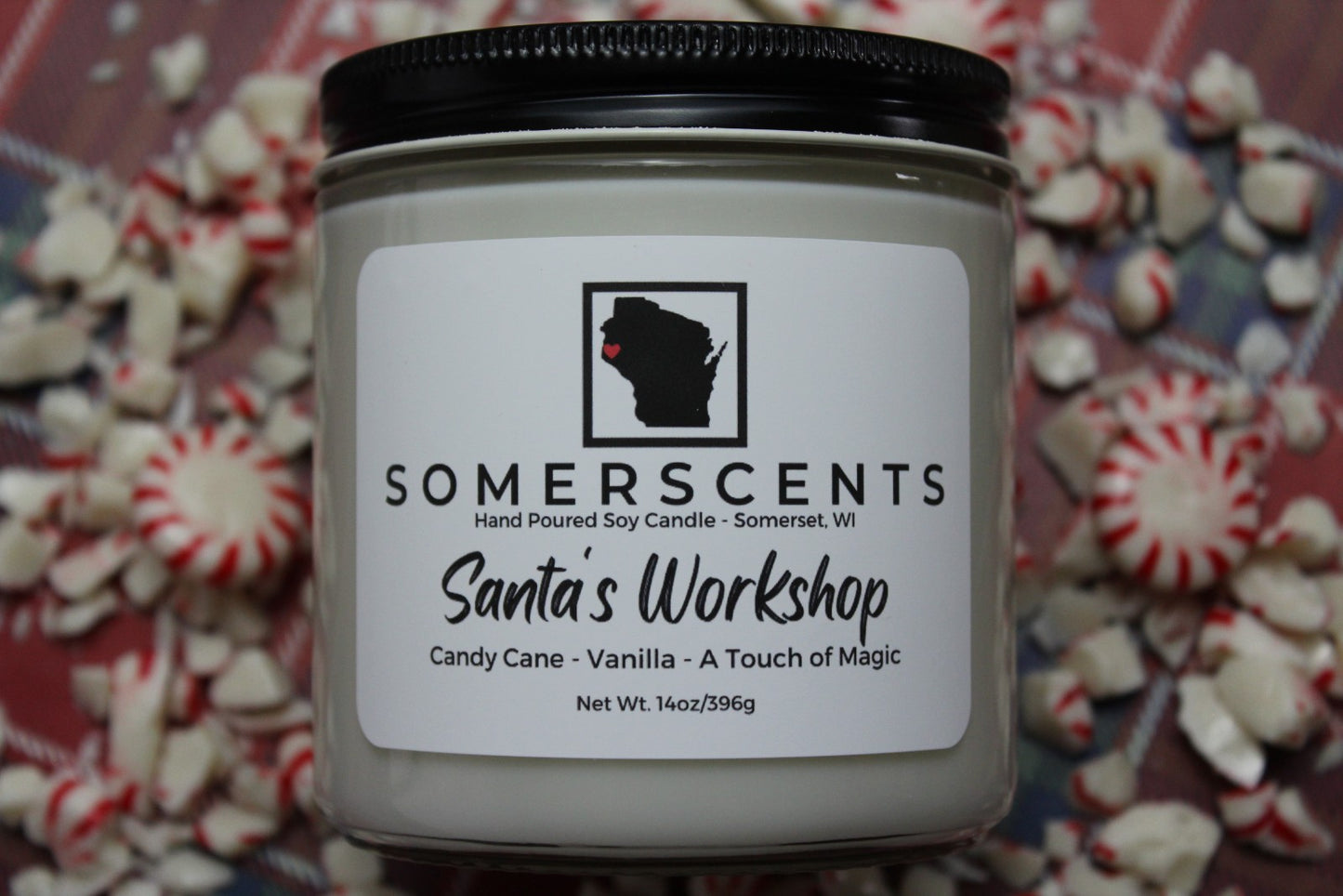 Santa's Workshop Double Wick Candle